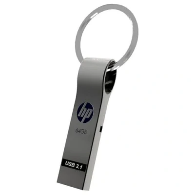 Imagen de HP x785 W USB 3.0 Unidad Flash Anillo de Metal Clave Diseño (64.0 GB), Color Plateado