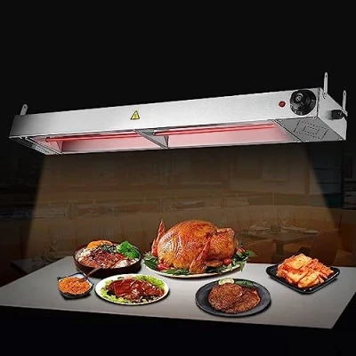 Imagen de Suspensión Lamparas para Calor Alimentos, Lampara Calentadora Comida Buffet, Cocina con Regulación de Temperatura Aislamiento Platos(1pcs,Size:60cm)