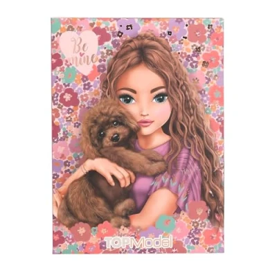 Imagen de Depesche 13442 TOPModel Floral Juego de papelería en Carpeta, con Motivo Modelo y Flores, Incl. membretes, Sobres Pegatinas, Multicolor, One Size