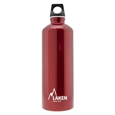 Imagen de LAKEN Botella de Agua Aluminio con Boca Estrecha 600ml, 750ml, 1l Cantimplora Ligera y Reciclable Aislante para Niños Perfecta Gimnasio, Viaje Deporte