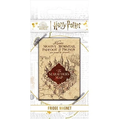 Imagen de Harry Potter Imán para Nevera (diseño de Mapa del merodeador), Regalos Mujeres, Hombres, niñas y