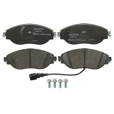 Imagen de DELPHI LP3389 Juego de pastillas freno con contacto avisador desgaste Chapa antichirridos accesorios SEAT: Leon III Hatchback, ST