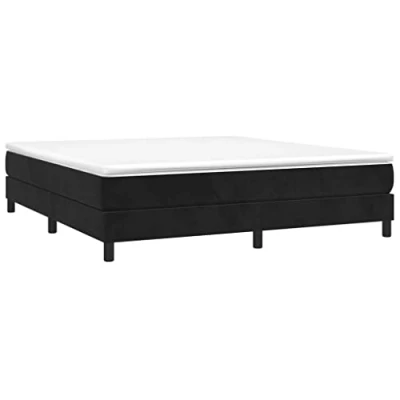Imagen de vidaXL Estructura de Cama, Somier Matrimonio Listones, Base Cama Tapizada, Mueble para Dormitorio Hogar, Terciopelo Gris Claro 160x200 cm