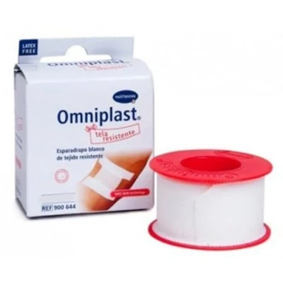 Imagen de HARTMANN 001432 ESPARADRAPO OMNIPLAST 10x10CM Tela Blanco 5UD, Plástico, Multi