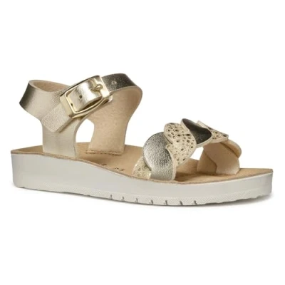 Imagen de Geox Costarei Sandalias para niños, Talla: 26, Platinum Zapatos