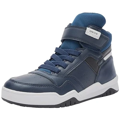 Imagen de Geox Perth BOY Zapatillas altas para niños, Talla: 31, Navy/light grey Zapatos