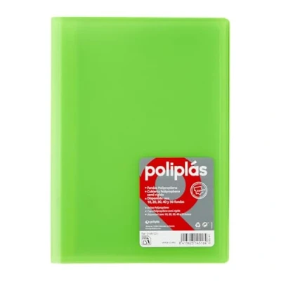 Imagen de Grafoplas 1155708 Carpeta de 40 fundas, color verde