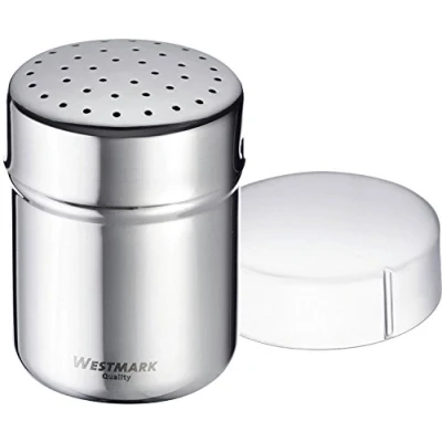 Imagen de Westmark Espolvoreador de especias, Con tapa conservación, Capacidad: aprox. 80 100 gr, Plástico/acero inoxidable, Fein, Plateado/transparente, 69542260