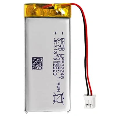 Imagen de EEMB Lithium Polymer batería 3.7V 510mAh 532248 Paquete de Recargable Lipo con Conector JST para VXI Blue Parrott: confirme la polaridad del Dispositivo y Antes Comprar