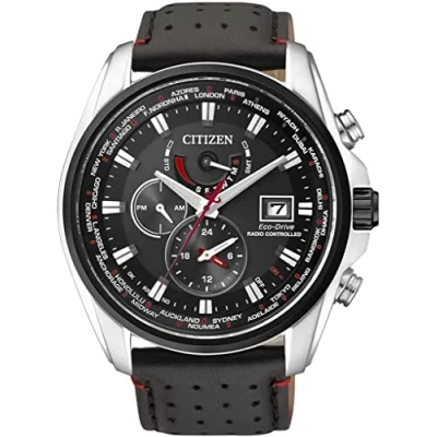 Imagen de Citizen AT9036 08E Reloj para hombres, correa de cuero, color negro