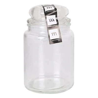 Imagen de La Mediterránea Vidrio 800ML ABOMBADA Tarro de Cristal con Tapa, 800 ml, Glass, Multicolor