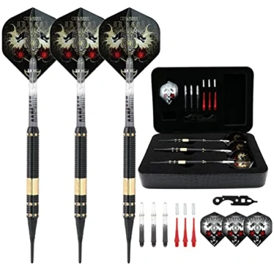 Imagen de CUESOUL 16 Grams Deluxe Soft Tip Darts Set with Luxury Case（JL STL B1105+D604）