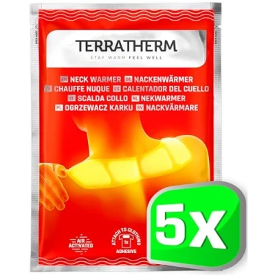 Imagen de Parches de calor adhesivos para hombro y cuello 8 h profundo calmante calentador cuello, hombros, activado por aire 5 unidades