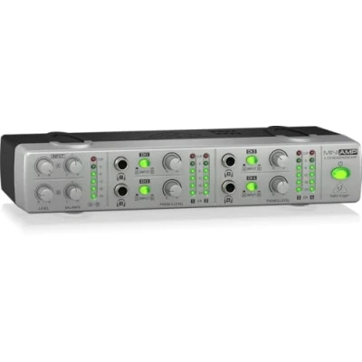 Imagen de Behringer AMP800 V2 Ultra Compacto Amplificador de Auriculares Estéreo 4 Canales