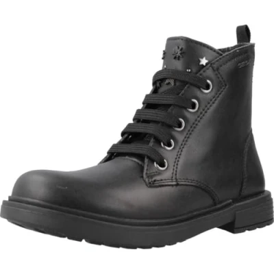 Imagen de Geox Eclair Botines con cordones para niños, Talla: 32, Black Zapatos