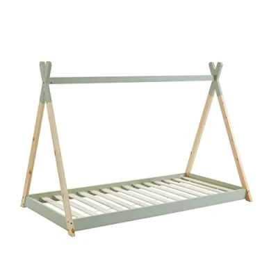 Imagen de BAÏTA TINYTIPI Cama, Pino, Verde, 90x190cm