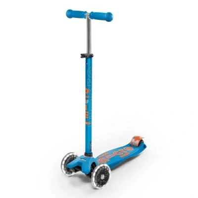 Imagen de Micro® Maxi Deluxe LED Patinete 3 Ruedas Niños con Luces Sistema de Giro por inclinación Altura Regulable 5 12 Años y Niñas