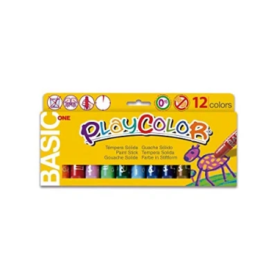 Imagen de Temperas sólidas 10g Playcolor Basic One 12 Colores Surtidos 10731