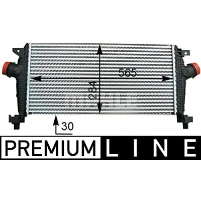 Imagen de MAHLE ORIGINAL CI 362 000P Intercooler OPEL: Astra J GTC, Hatchback