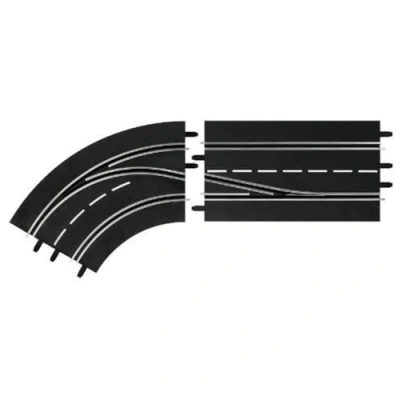 Imagen de Carrera 20030363 Digital 124/132 Lane Change Left Curve, out to in, Pista Slot, Multicolor, (20030363)