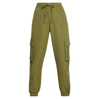 Imagen de Urban Classics Ladies Viscose Twill Cargo Pants Pantalones, Mujer, Talla: Medium, Summerolive