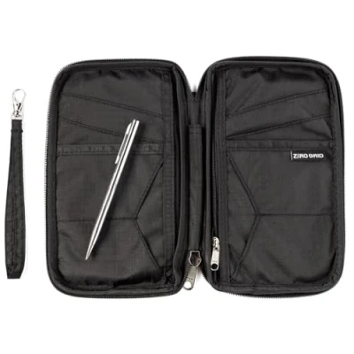 Imagen de Portadocumentos Viajes Cartera de Viaje para Documentos Porta Pasaporte Familiar con Bloqueo RFID