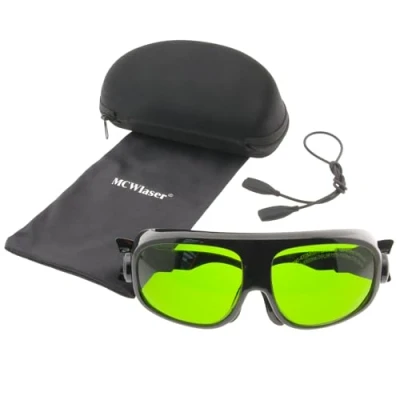 Imagen de MCWlaser 1064nm Gafas de Protección Seguridad Láser OD5+ CE 355nm Glasses Goggles Para Fibra Marcado Grabado Limpieza Soldadura UV Diodo,ND:YAG Tipo absorción EP 8 Estilo 11