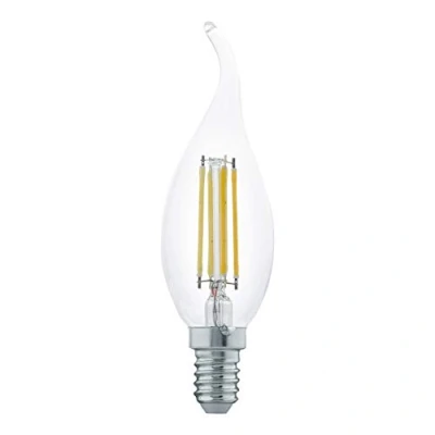 Imagen de Eglo LED E14, bombilla clásica en forma de vela, foco vela para iluminación retro, 4 vatios (equivalente a 32 vatios), 350 lúmenes, blanco cálido, 2700k, Edison CF35, Ø 3,5 cm