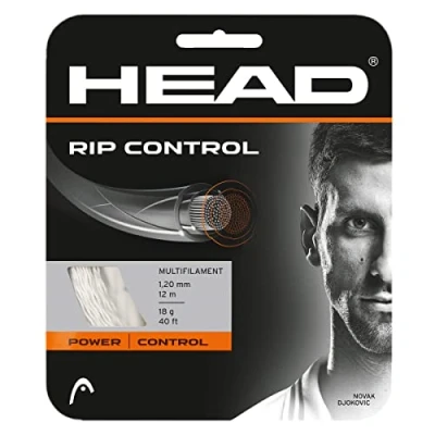Imagen de Head Rip Control Cordajes de Raquetas Tenis, Unisex Adulto, Blanco, 17