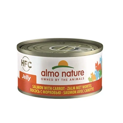 Imagen de Almo Nature Comida húmeda para Gatos HFC Jelly Cat SLM&amp;CRT 70g X24, 70 g (Paquete de 24), 1680