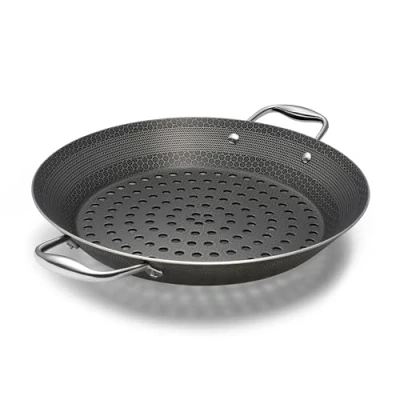 Imagen de HexClad Parrilla Híbrida Antiadherente para Barbacoa, Apta Lavavajillas y Horno hasta 480C