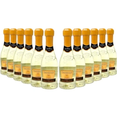 Imagen de Canti Prosecco D.O.C. Millesimato, Vino Espumoso Extra Seco 11%, Uva Italiana Glera de Veneto, Sabor Afrutado y Floral, 12x200 ml