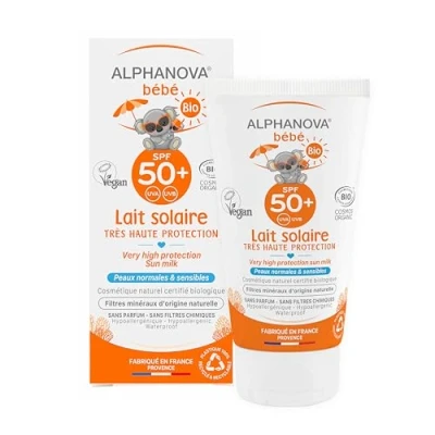 Imagen de Alphanova Sun Bio, Baby Milk SPF 50+, 4.4 oz.