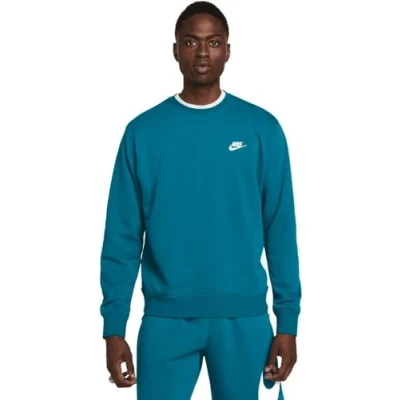 Imagen de Nike BV2666 381 M NSW Club CRW FT Sweatshirt Hombre GEODE Teal/White Tamaño 3XL