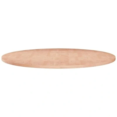 Imagen de vidaXL Superficie de Mesa Redonda Comedor Mueble Escritorio Salón Cocina Tablero Auxiliar Estante Hogar Decoración Madera Roble sin Tratar