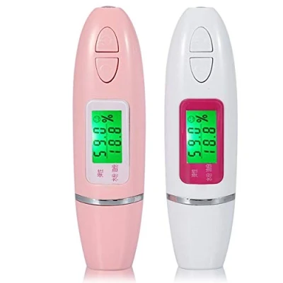 Imagen de Probador de la piel, Pantalla LCD digital del sensor piel precisión Analizador aceite agua humedad facial(Blanco)