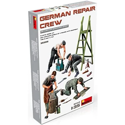 Imagen de MiniArt 35358 Fig. Dt. Mechaniker Trupp (4) Juego de construcción maquetas, fabricación manualidades, aficiones, pegar, maquetar, montar sin pintar