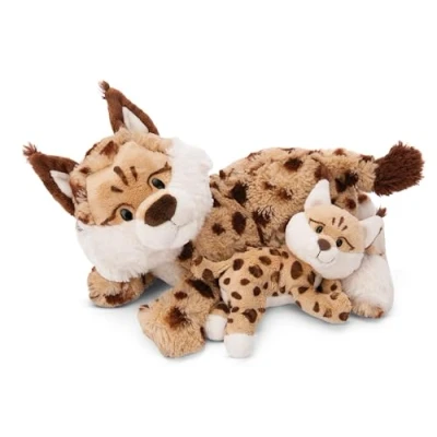 Imagen de NICI Wild Friends Peluche Lince Madre 40 cm y niño 20 Peluches para abrazar, Jugar amar, producidos de Forma sostenible 49812