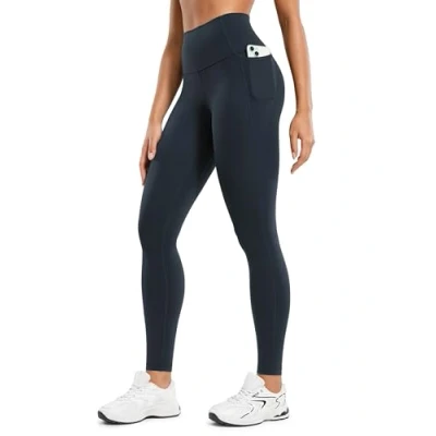 Imagen de CRZ YOGA Mujeres Butterluxe Ejercicio Polainas 71cm Cintura Alta con Bolsillos True Navy 42