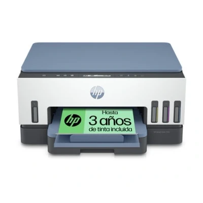 Imagen de Impresora multifunción HP Smart Tank 7006, Color, Impresión automática doble cara, Wi Fi, Azul