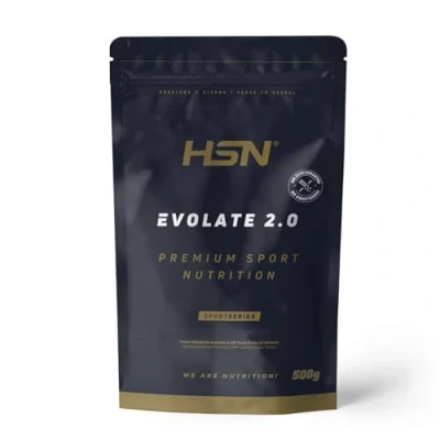 Imagen de HSN Aislado de Proteína Suero Evolate 2.0 (Sin Edulcorantes) Sabor Té Chai con Leche 500g = 17 Tomas por Envase Whey Protein Isolate CFM + Enzimas Digestivas Vegetariano, Sin Gluten ni Soja