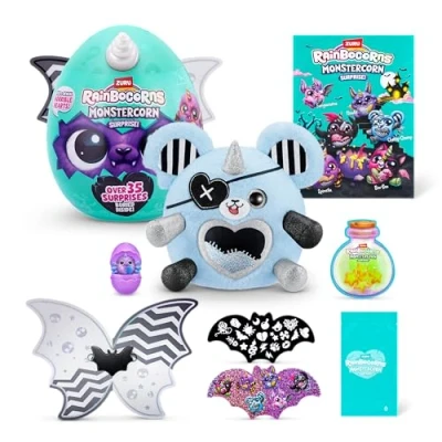 Imagen de Rainbocorns ZURU Monstercorn Surprise, Rat, by Surprise Unboxing Soft Toy, Fantasy Monster Gifts for Girls, Imaginary Play with Wearable Accessories (Rat)