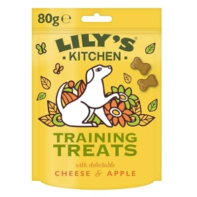Imagen de Lily&#039;s Kitchen Golosinas de Entrenamiento Queso orgánico y Manzana (8 x 80 g)