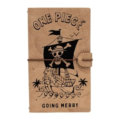 Imagen de Grupo Erik Cuaderno de viaje One Piece Netflix notas cuero sintético 19,6x12 cm Diario personal Bloc marrón merchandising oficial