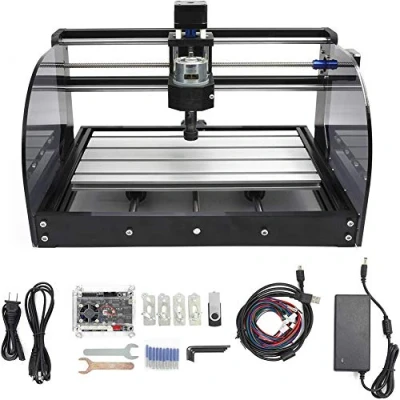 Imagen de RATTMMOTOR Fresadora CNC 3018 Pro Max,3 ejes Fresadora/Graviermaschine GRBL Control 420x350x270mm,ER11 para PVC PCB Holzschnitzung DIY Engraver