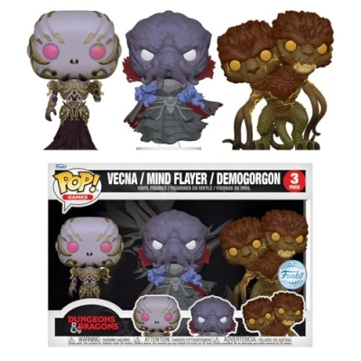 Imagen de Funko POP! Games: Vecna, Mind Flayer, Demogorgon (Dungeons &amp; Dragons) Special Edition