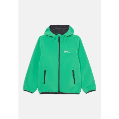 Imagen de Jack Wolfskin FOUR Winds Jacket KIDS Unisex Chaqueta softshell para niños, Talla: 7 8a, Mystic green