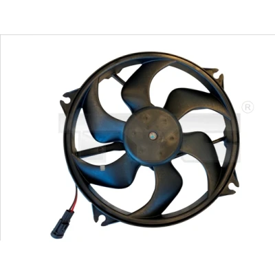 Imagen de TYC 805 0011 Ventilador de radiador 380 320 con bastidor (armazón) CITROËN: C3 I Hatchback, C2 II, PEUGEOT: 207 Hatchback