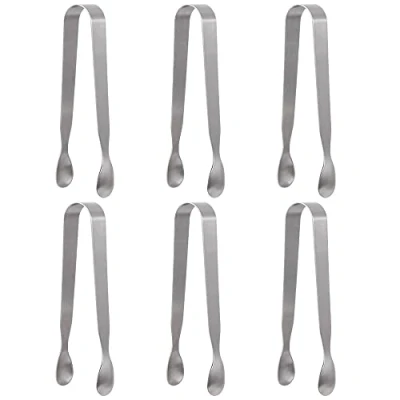Imagen de 6 Piezas Pinzas Mini de Acero Inoxidable para Servir, Pequeñas Multiusos, Azúcar Hielo, Utensilios Cocina, Fiesta Té, Cafetería, Bar, Barbacoa, Bufé