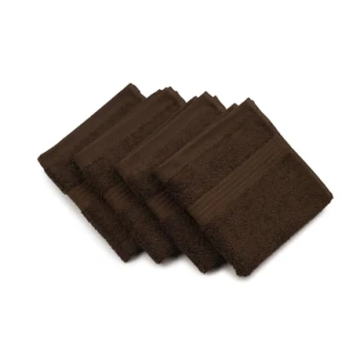 Imagen de Gözze Toalla de aseo New York, Set 4, Suave y absorbente, Algodón, 30 x cm Mocca